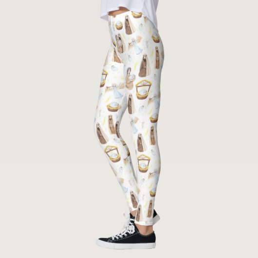 Joseph en Mary Kerstmis Leggings (Links)