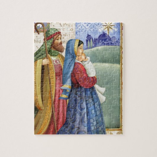 Joseph en Mary van Jezus Legpuzzel (Verticaal)
