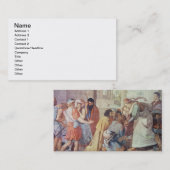 Joseph erkend door zijn broers visitekaartje (Voorkant / Achterkant)