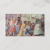 Joseph erkend door zijn broers visitekaartje (Achterkant)