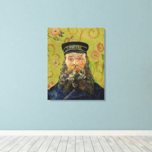 Joseph-Étienne Roulin (door Vincent van Gogh) Canvas Afdruk (Insitu (Houten vloer))
