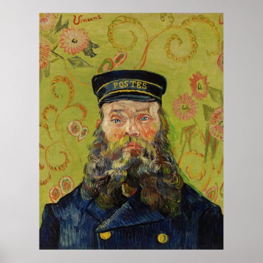 Joseph-Étienne Roulin (door Vincent van Gogh) Poster (Voorkant)