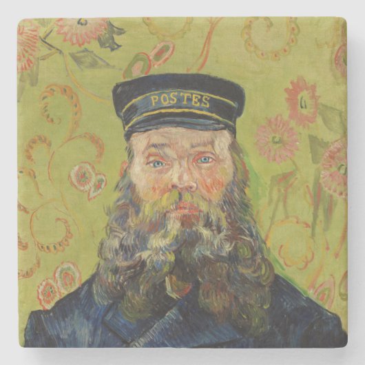 Joseph-Étienne Roulin (door Vincent van Gogh) Stenen Onderzetter (Voorkant)