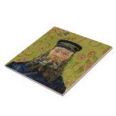 Joseph-Étienne Roulin (door Vincent van Gogh) Tegeltje (Zijkant)