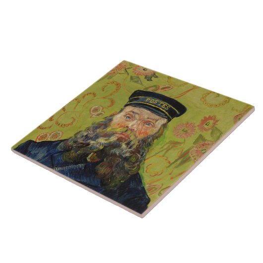 Joseph-Étienne Roulin (door Vincent van Gogh) Tegeltje (Zijkant)