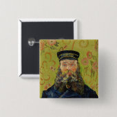 Joseph-Étienne Roulin (door Vincent van Gogh) Vierkante Button 5,1 Cm (Voorkant /achterkant)