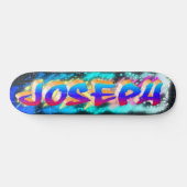 JOSEPH Gepersonaliseerd Graffiti Skateboard (Horizontaal)