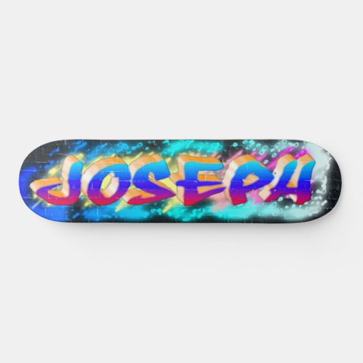 JOSEPH Gepersonaliseerd Graffiti Skateboard (Horizontaal)
