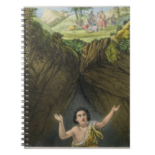 Joseph Ging in de put door zijn Brethren, van een  Notitieboek