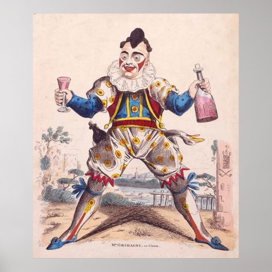 Joseph Grimaldi, Clown 1778-1837 Poster (Voorkant)