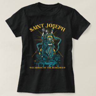 Joseph Guardian van de Verlosser Bijbel vers T-shirt