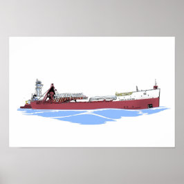 Joseph H. Thompson en tug Laura L. VanEnkevort Poster