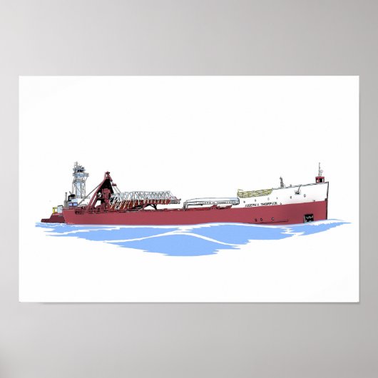 Joseph H. Thompson en tug Laura L. VanEnkevort Poster (Voorkant)