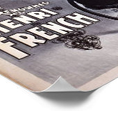 Joseph Hart Vaudeville, "Henry French" Retro Poster (Hoek)