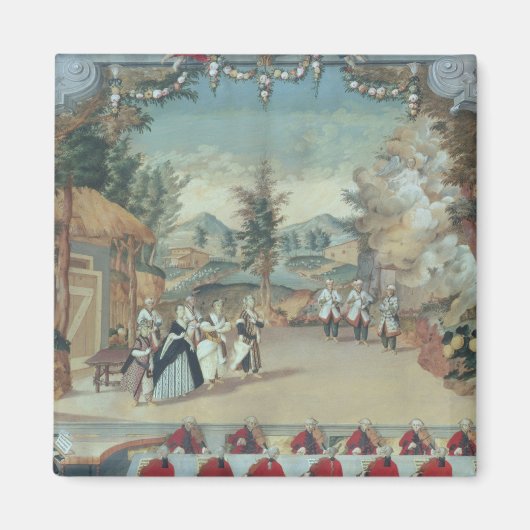 Joseph Haydn bij de eerste uitvoering van zijn ope Magneet (Voorkant)