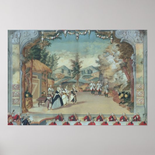 Joseph Haydn bij de eerste uitvoering van zijn ope Poster (Voorkant)