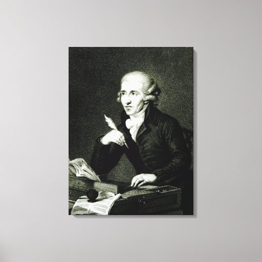 Joseph Haydn c.1770 Canvas Afdruk (Voorkant)