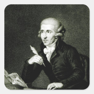 Joseph Haydn c.1770 Vierkante Sticker