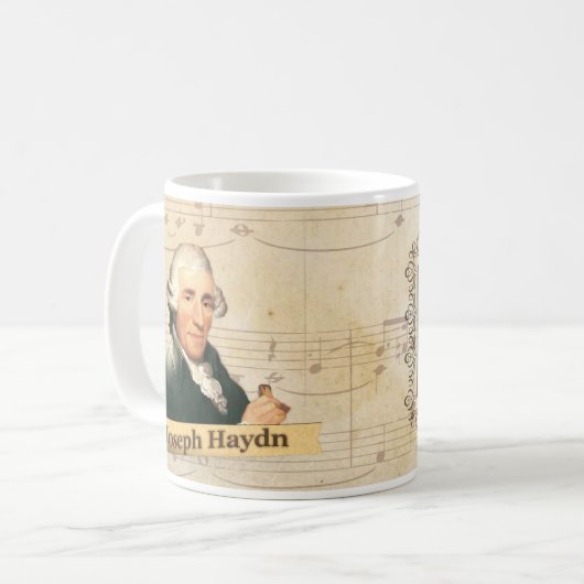 Joseph Haydn Historische Mok (Voorkant links)