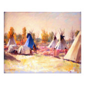 Joseph Henry Sharp The Blue Tepee Poster (Voorkant)