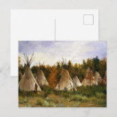 Joseph Henry Sharp The Summer Camp Briefkaart (Voorkant / Achterkant)