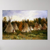 Joseph Henry Sharp The Summer Camp Poster (Voorkant)