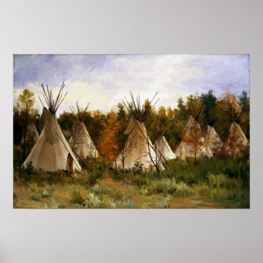 Joseph Henry Sharp The Summer Camp Poster (Voorkant)