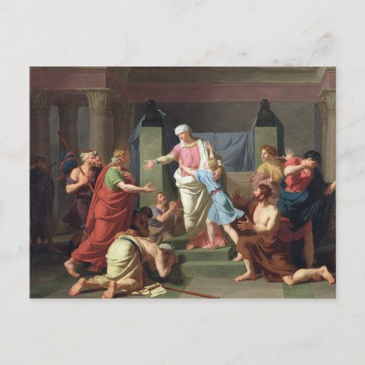 Joseph Herkend door zijn Broers, 1789 Briefkaart (Voorkant)