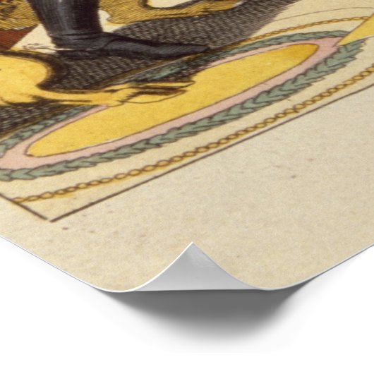 Joseph II, Catherine the Great en Frederick II Poster (Hoek)