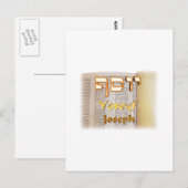 Joseph in het Hebrew Briefkaart (Voorkant / Achterkant)