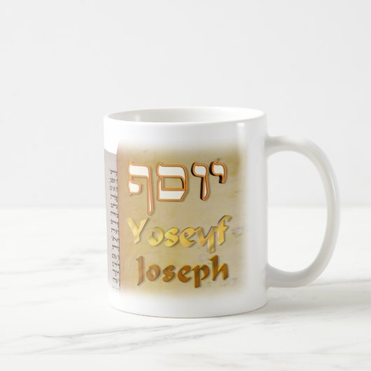 Joseph in het Hebrew Koffiemok (Rechts)