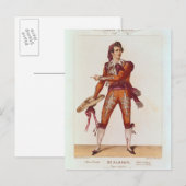 Joseph Isidore Samson in de rol van Figaro Briefkaart (Voorkant / Achterkant)