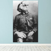 Joseph "John" Merrick The Elephant Man uit 1889 Canvas Afdruk (Insitu (Houten vloer))