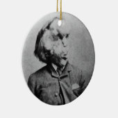 Joseph "John" Merrick The Elephant Man uit 1889 Keramisch Ornament (Rechts)