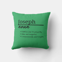 Joseph, jongen gepersonaliseerde naam definitie kussen