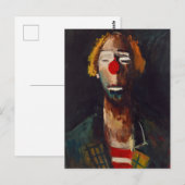 Joseph Kutter Clown Portret Briefkaart (Voorkant / Achterkant)