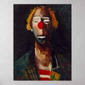 Joseph Kutter Clown Portret Poster (Voorkant)