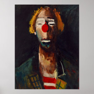 Joseph Kutter Clown Portret Poster