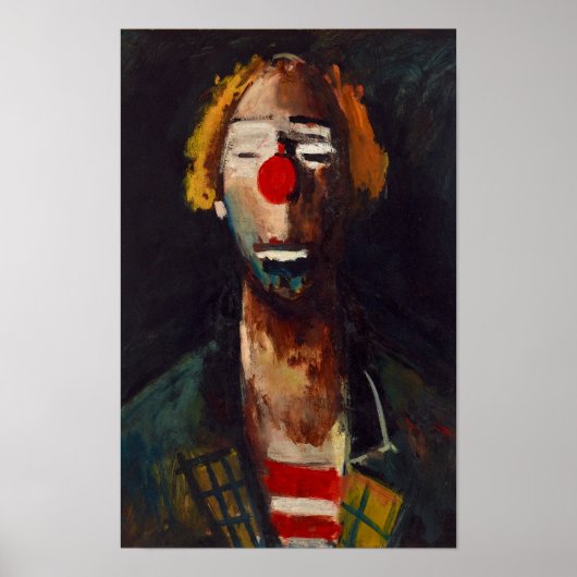 Joseph Kutter Clown Portret Poster (Voorkant)