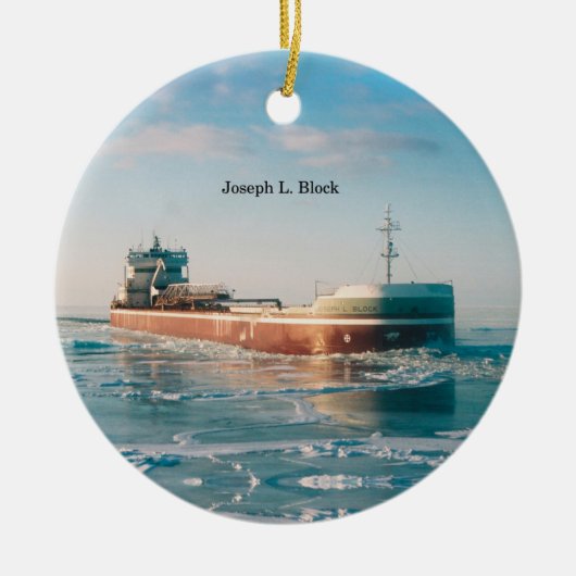 Joseph L. Blokkeerversiering Keramisch Ornament (Voorkant)