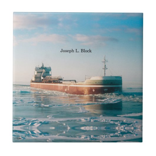 Joseph L. Bloktiel Tegeltje (Voorkant)