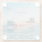 Joseph L. onderzetter van blokglas (Achterkant)