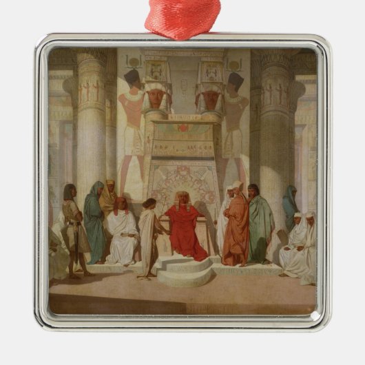 Joseph legt de dromen van Farao uit Metalen Ornament (Voorkant)