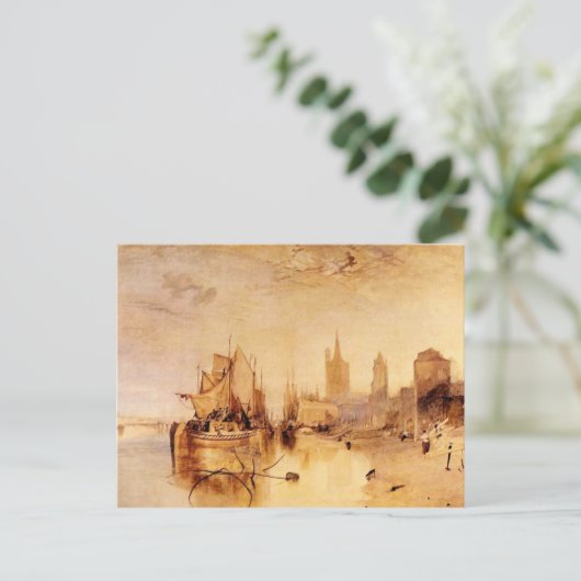 Joseph Mallord Turner - Aankomst boot Keulen Briefkaart (Staand voorkant)