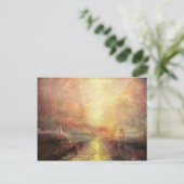 Joseph Mallord Turner - jacht nabij de coas Briefkaart (Staand voorkant)