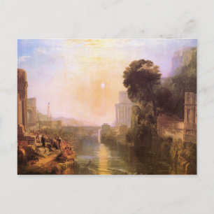 Joseph Mallord Turner - Rise en herfst van Carthag Briefkaart