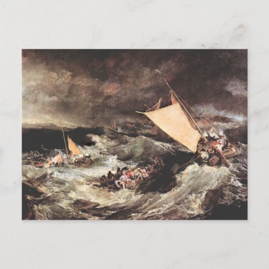 Joseph Mallord Turner - Shipwreck Briefkaart (Voorkant)