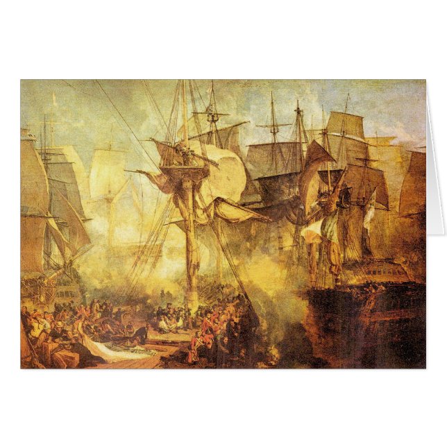 Joseph Mallord Turner - Slag om Trafalgar (Voorkant Horizontaal)