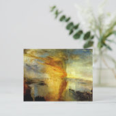 Joseph Mallord Turner - Vuur in de vergaderzaal Briefkaart (Staand voorkant)