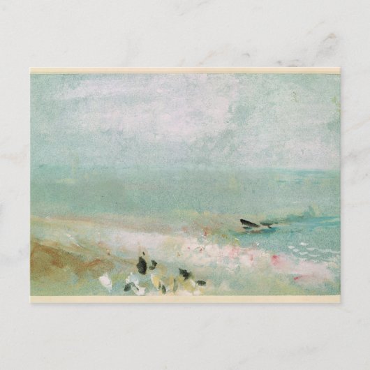 Joseph Mallord William Turner | Beach met cijfers Briefkaart (Voorkant)